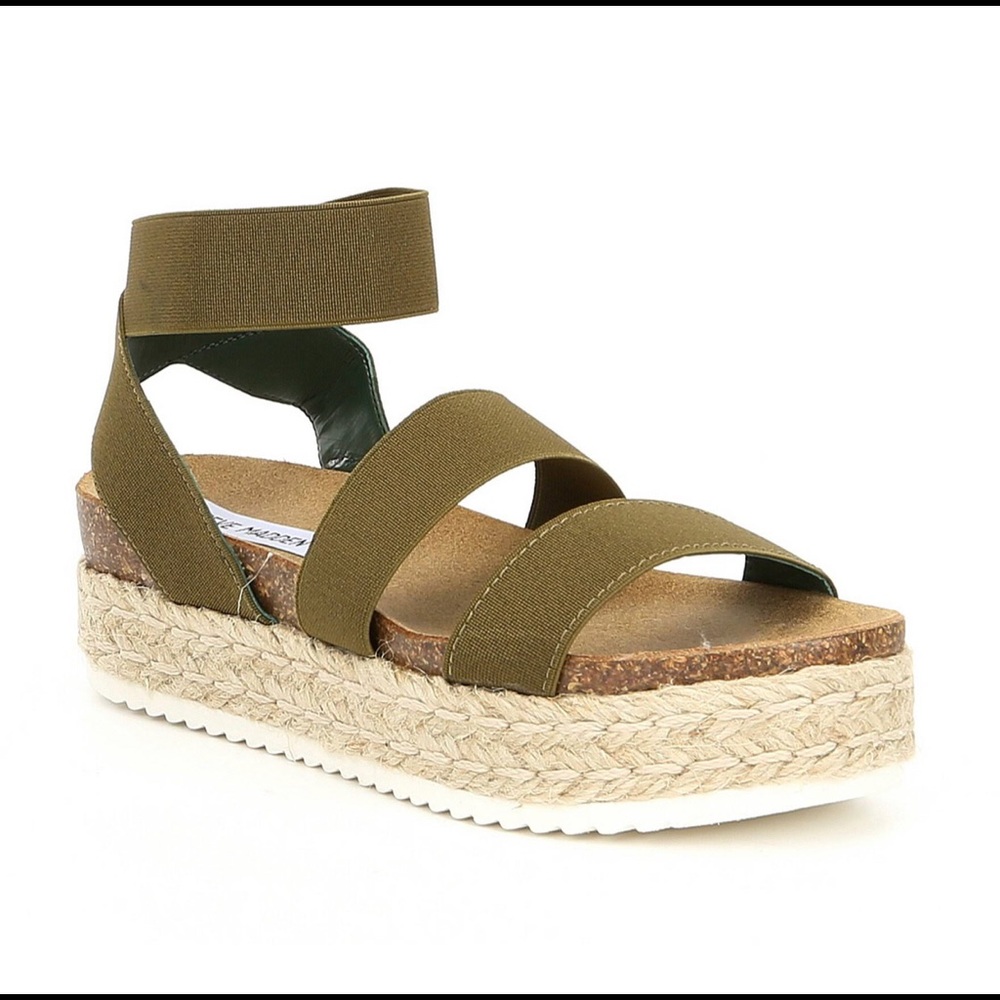Steve Madden Kimmie platform sandal Olive green